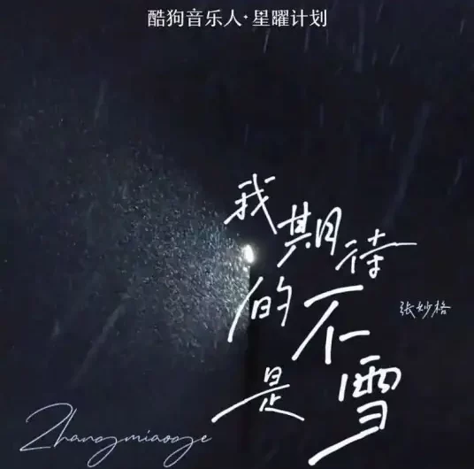 What I Anticipate Is Not Snow我期待的不是雪(Wo Qi Dai De Bu Shi Xue) By Zhang Miaoge张妙格