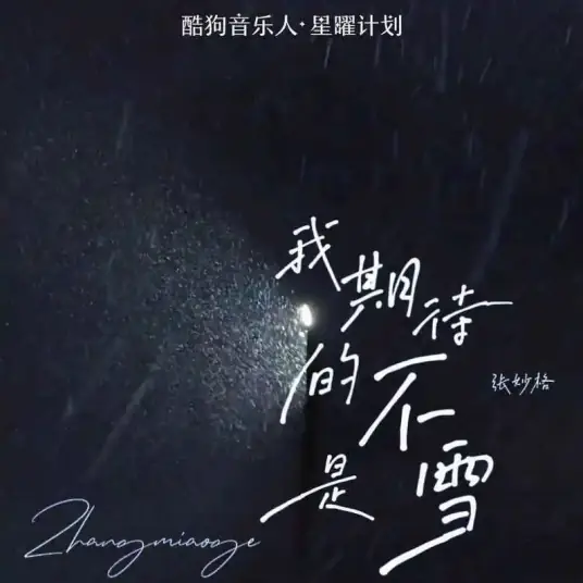 What I Anticipate Is Not Snow我期待的不是雪(Wo Qi Dai De Bu Shi Xue) By Zhang Miaoge张妙格